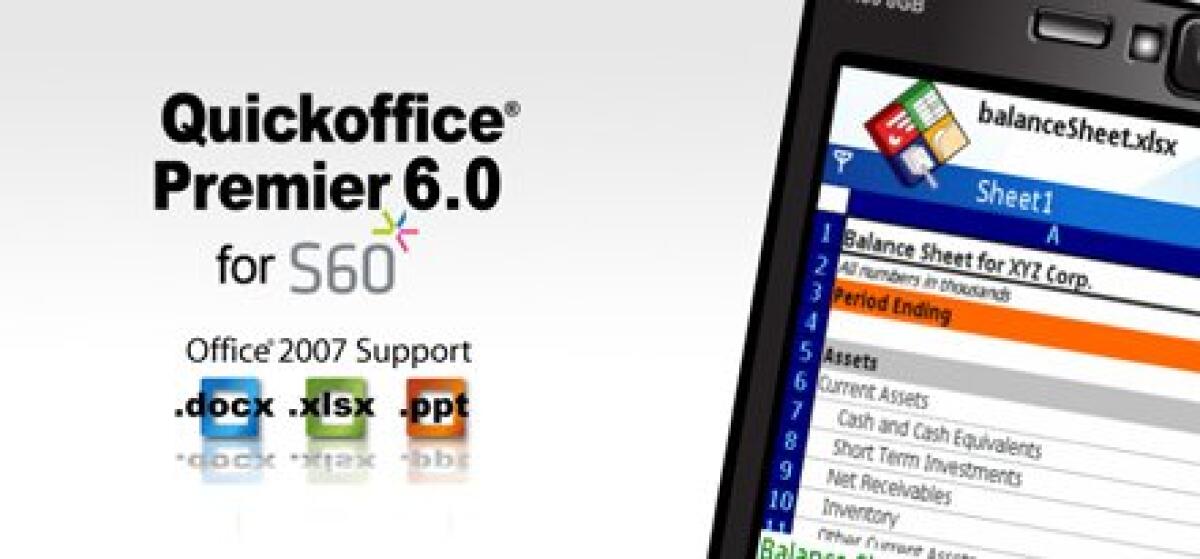 QuickOffice: aggiornamento alla versione Premier 6.0.166 - 
