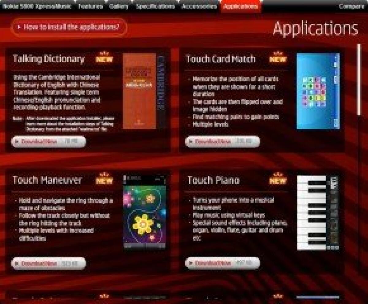 Nokia 5800: rilasciate nuove applicazioni gratis - 