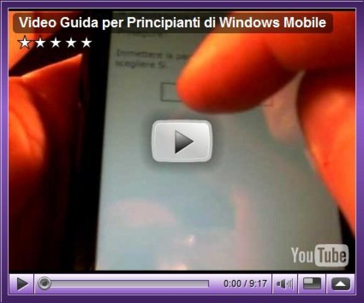 Video – Guida all’utilizzo di Windows Mobile - 