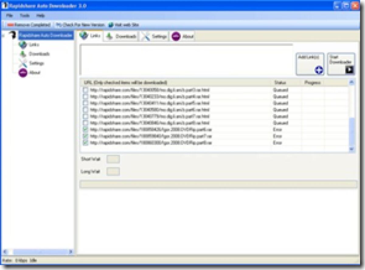 Rapidshare Auto Downloader: gestire i download su Rapidshare - 