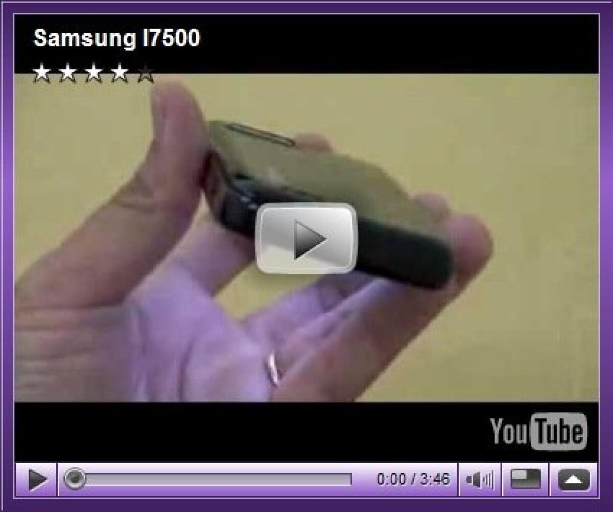 Samsung I7500: video in action - 