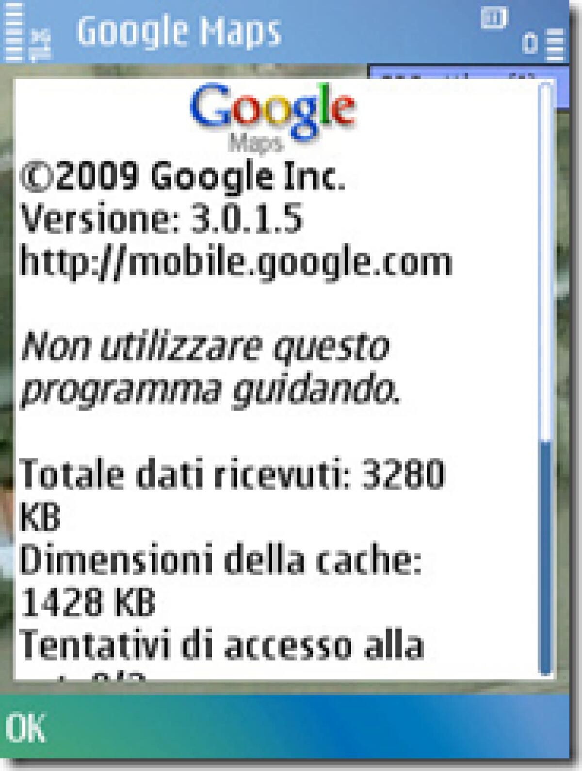 Google Maps: update per Symbian 3.0.1.5 - 