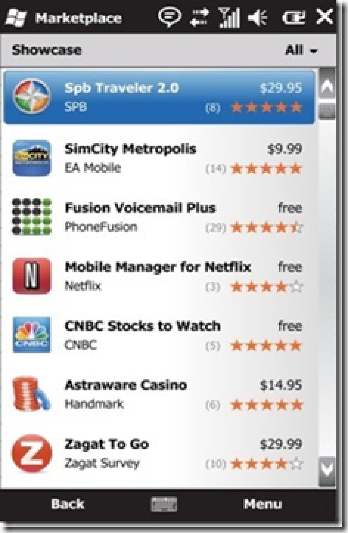 Windows Mobile MarketPlace: video, informazioni, prezzi - 