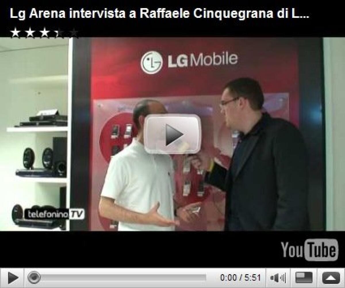 LG KM900 Arena: video-anteprima - 