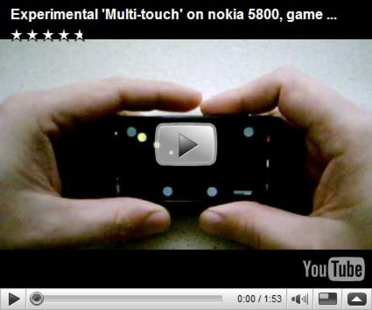 Space Dancer by Jamie Fuller: gioco multitouch per Nokia 5800 - 