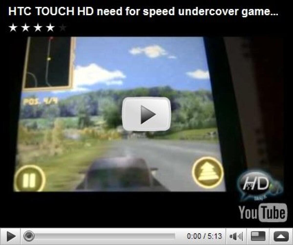 Need For Speed Undercover: video di gioco su HTC Touch HD - 