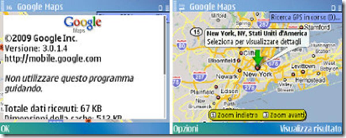 Google Maps per Windows Mobile: update 3.0.1.4 - 