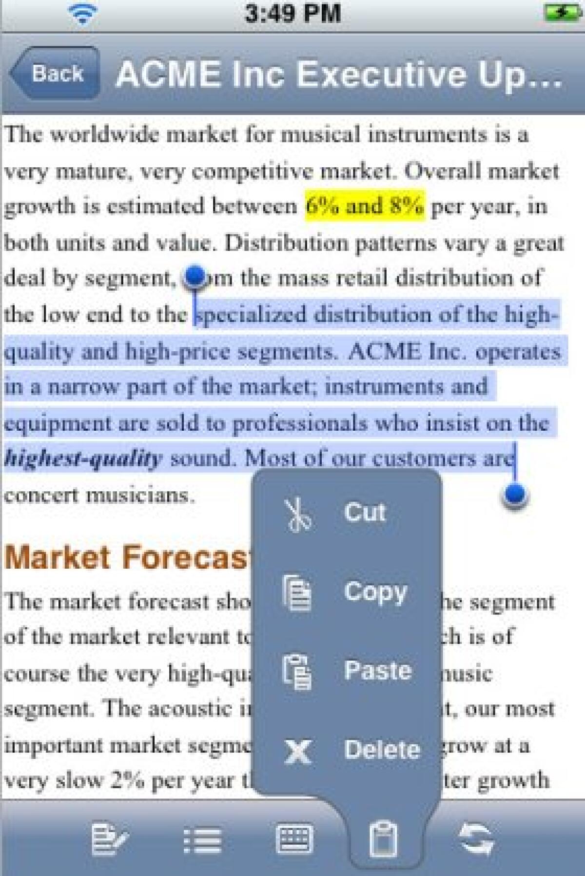 QuickOffice: finalmente disponibile su iPhone - 