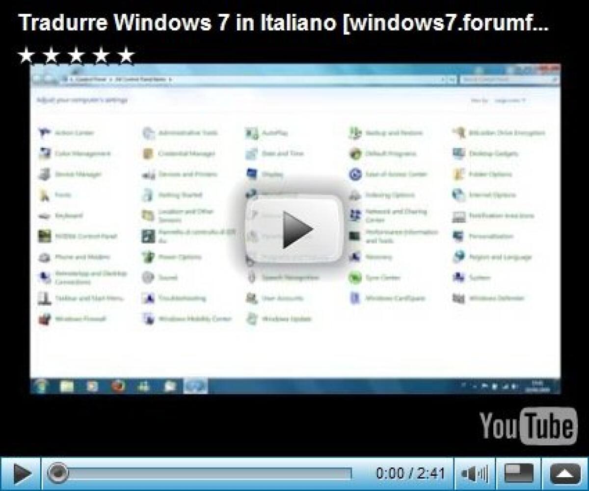 Come tradurre Windows 7 in Italiano - 