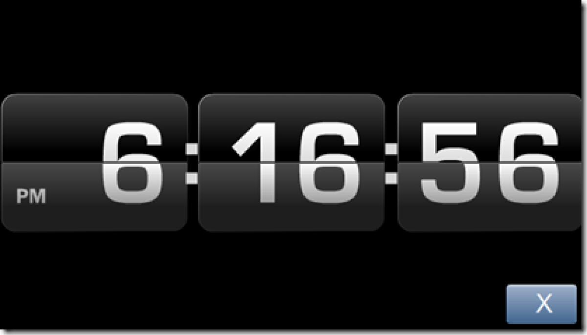 Retro Desk Clock per Nokia 5800: orologio a schermo intero - 