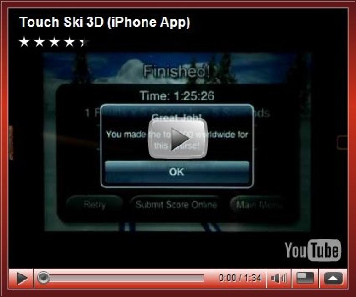 Touch Sky 3D: gioco di sci per iPhone e iPod Touch - 