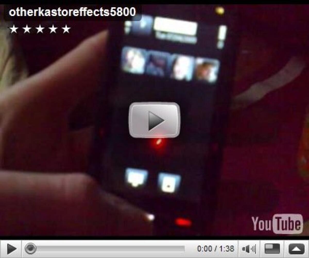 Guida Nokia: effetti Kastor su Nokia 5800 - 