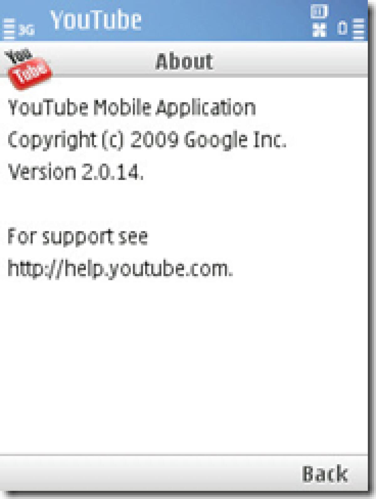 YouTube for Mobile: update 2.0.1.4 - 