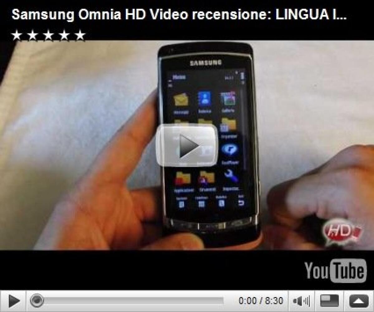 Samsung Omnia HD: videorecensione - 