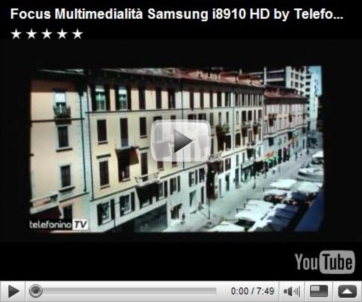 Samsung Omnia HD: focus on multimedia - 