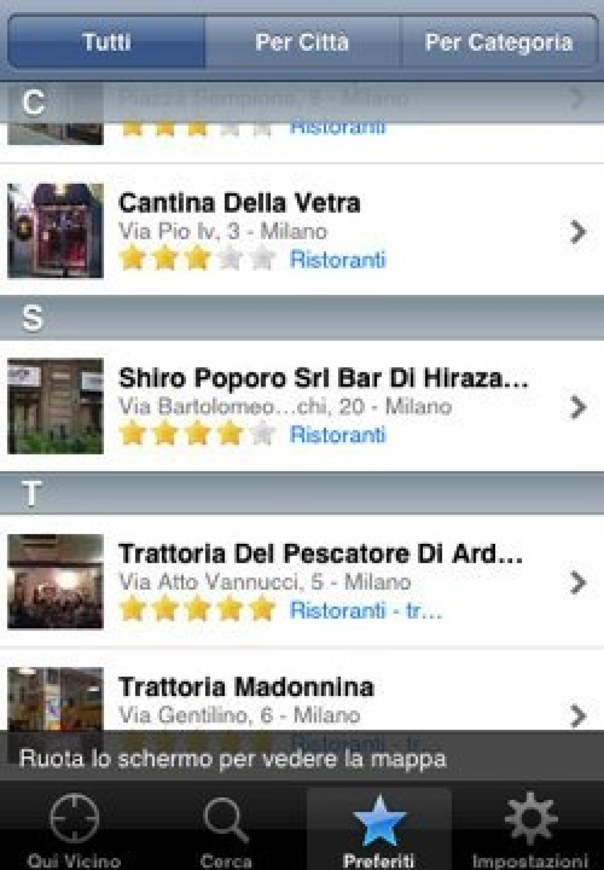 Aziende.it: trovare ristoranti e altri punti di interesse con annessa recensione - 