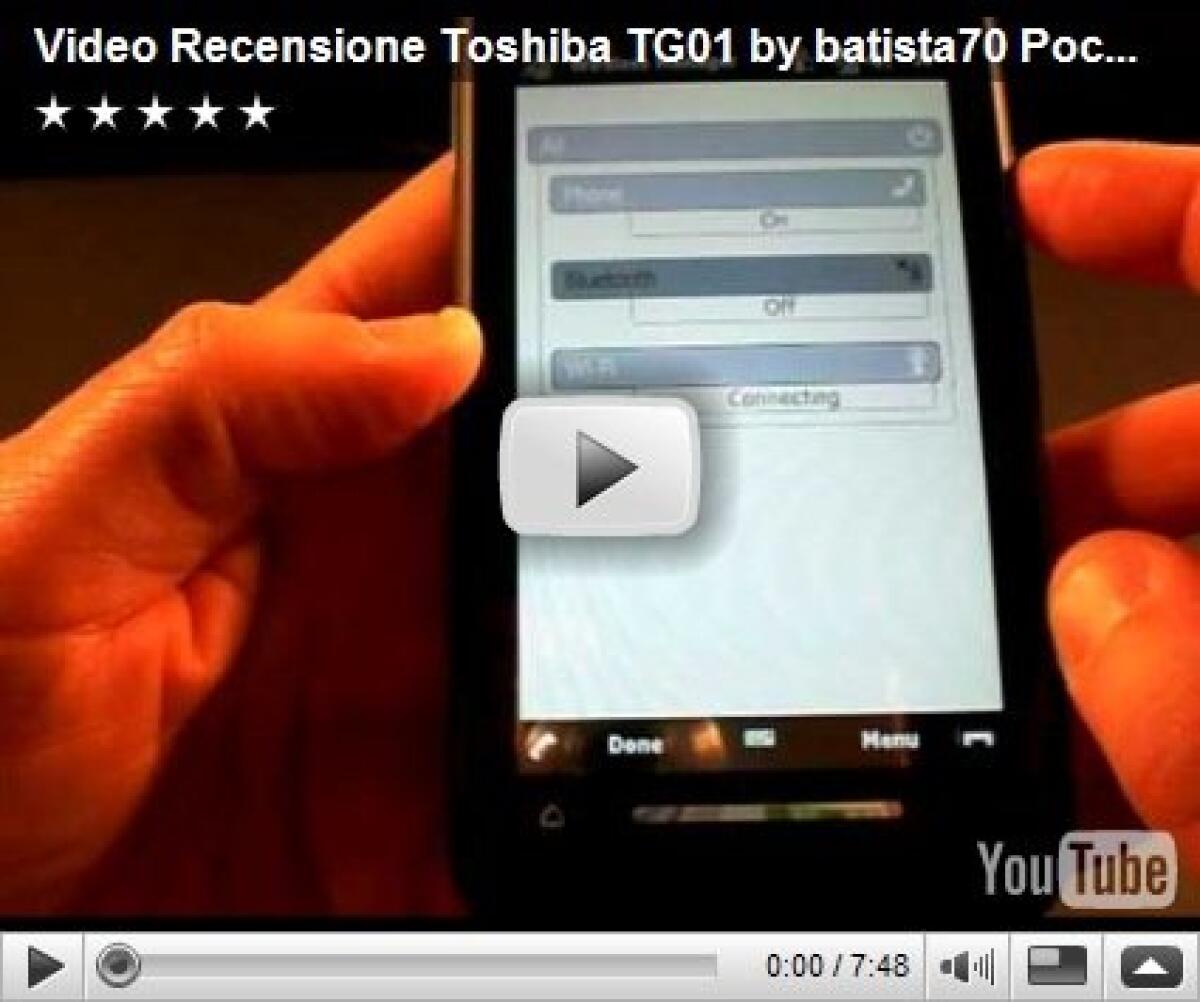 Toshiba TG01: videorecensione - 