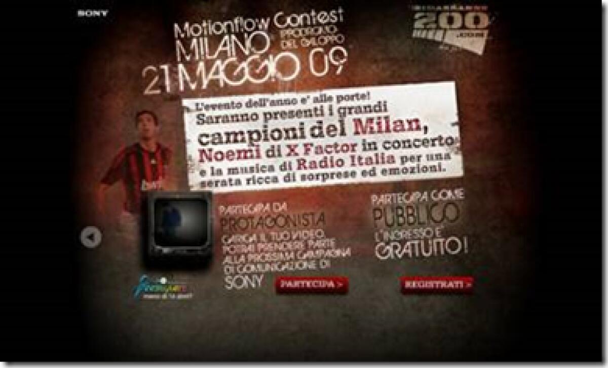 MotionFlow Contest di Sony: ecco i dettagli - 