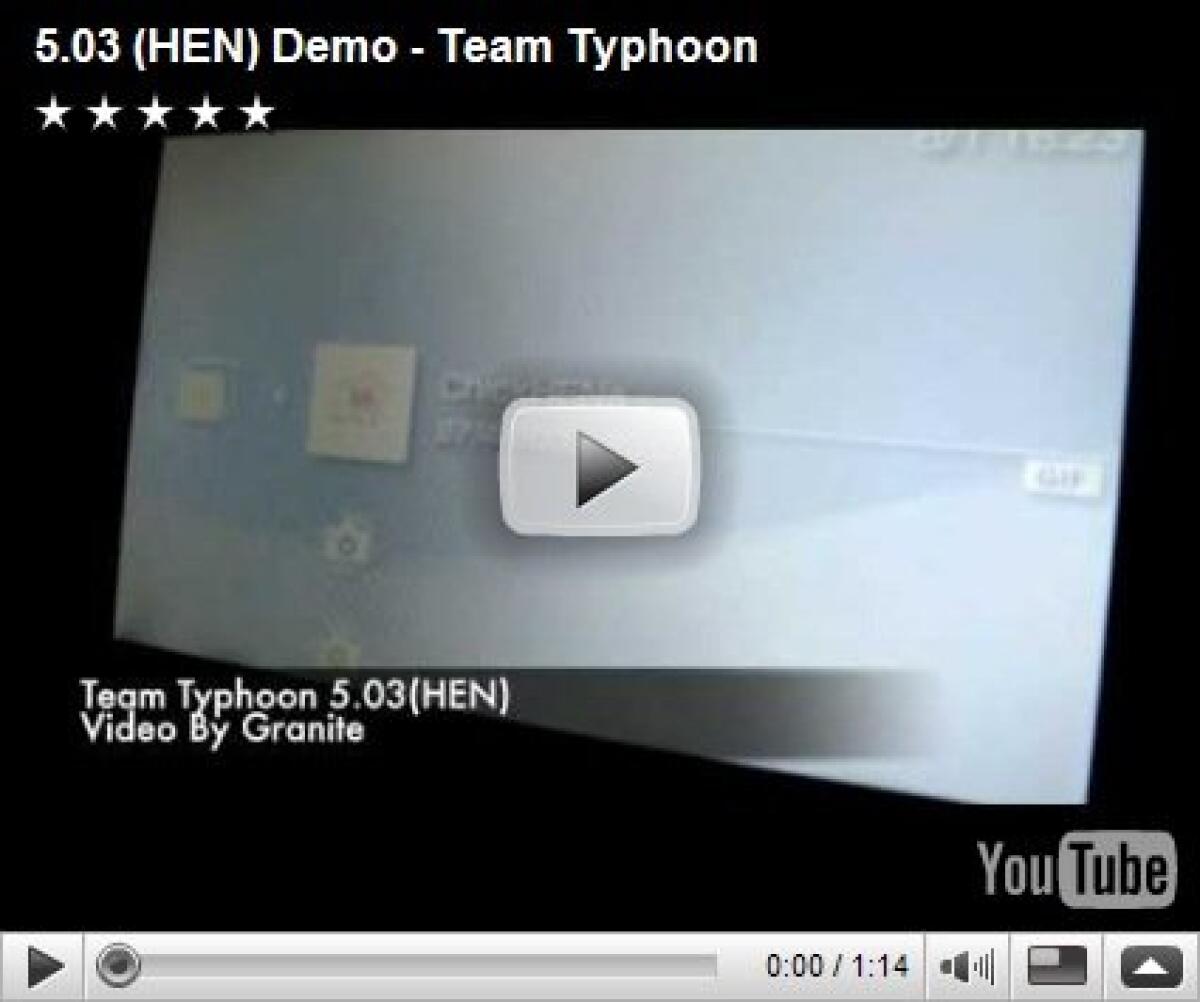 Hack della PSP 3000: video dimostrativo - 