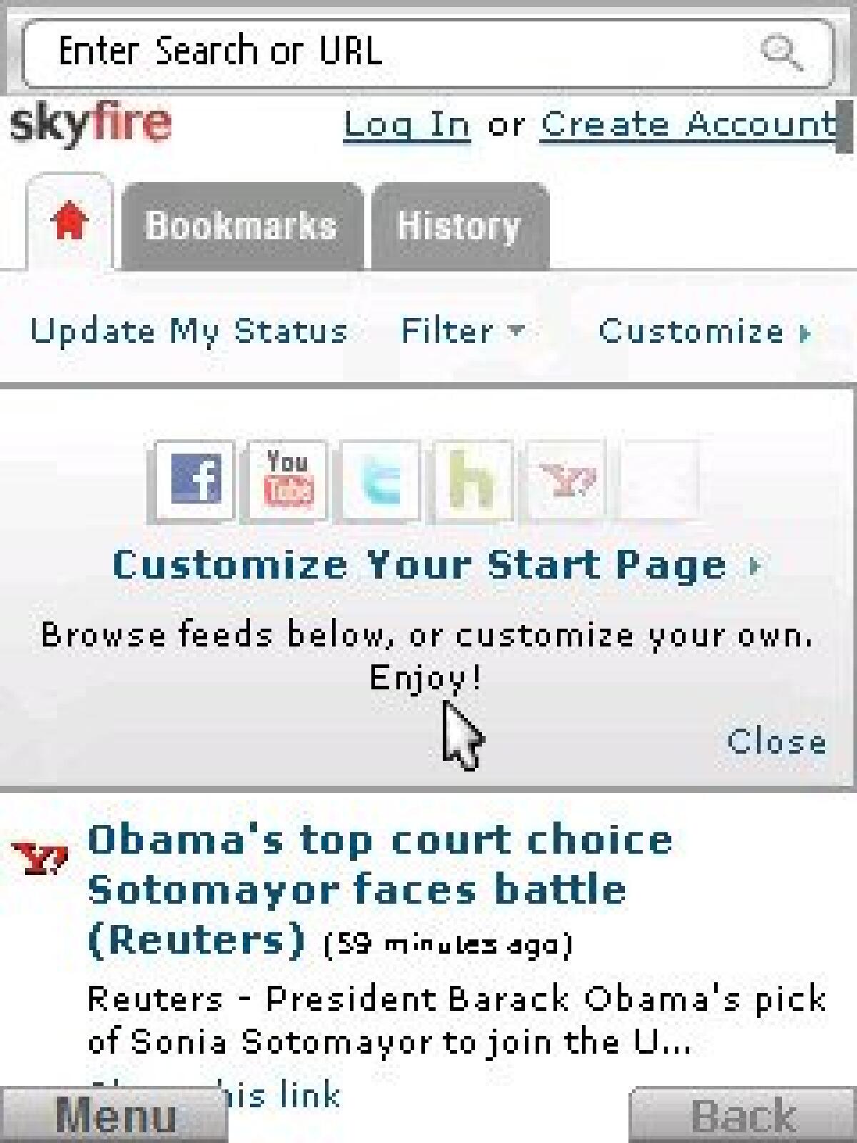 SkyFire: update 1.0 - 