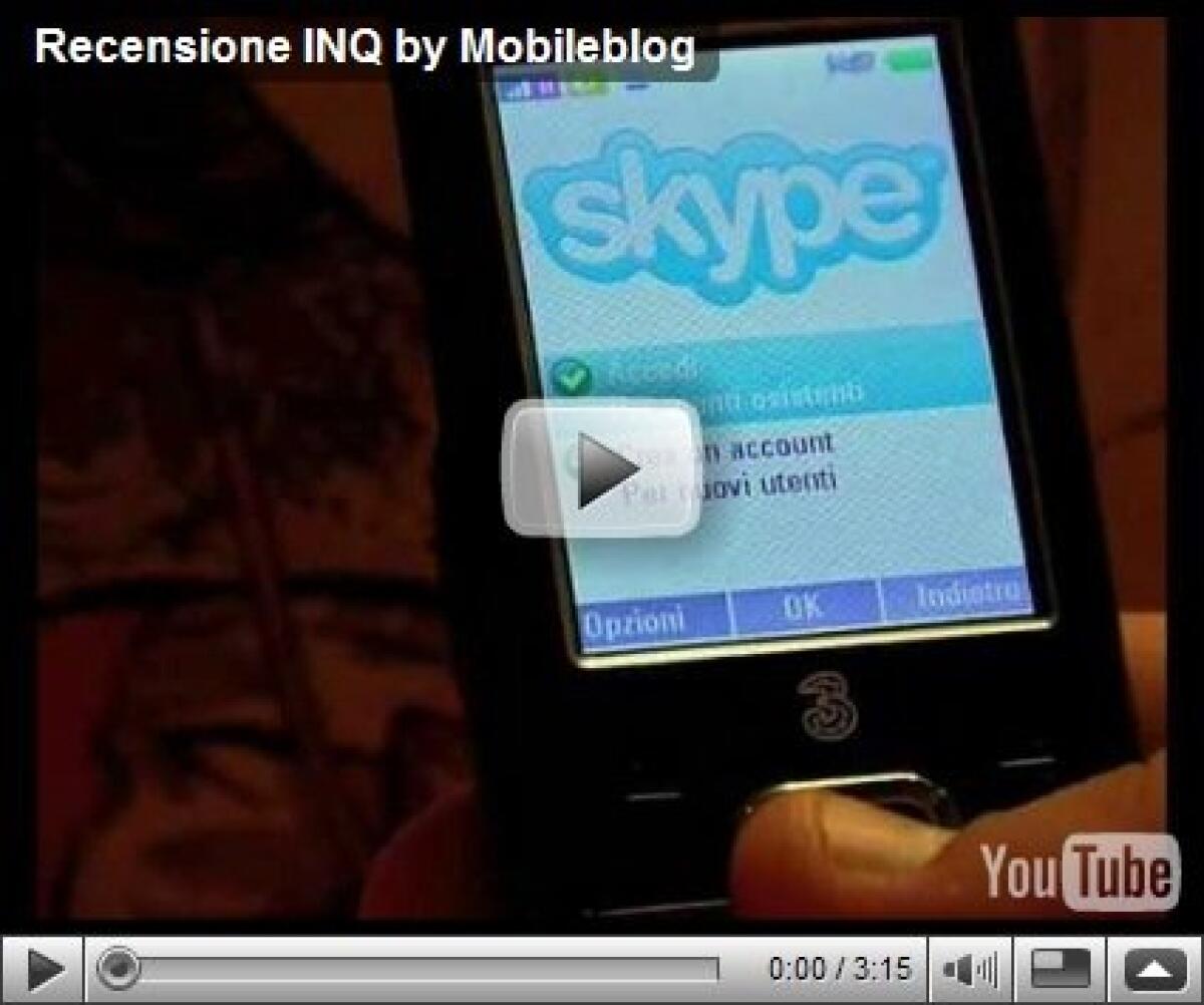 INQ1: videorecensione by MobileBlog - 