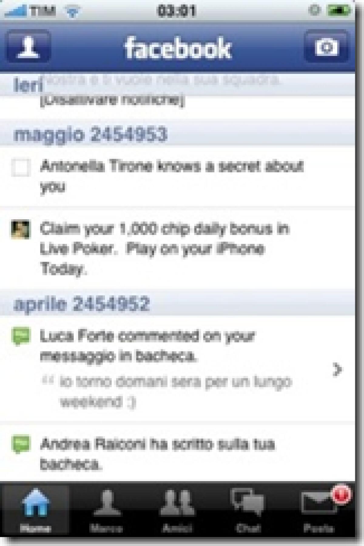 FaceBook per iPhone: rilasciata la versione 2.4 - 