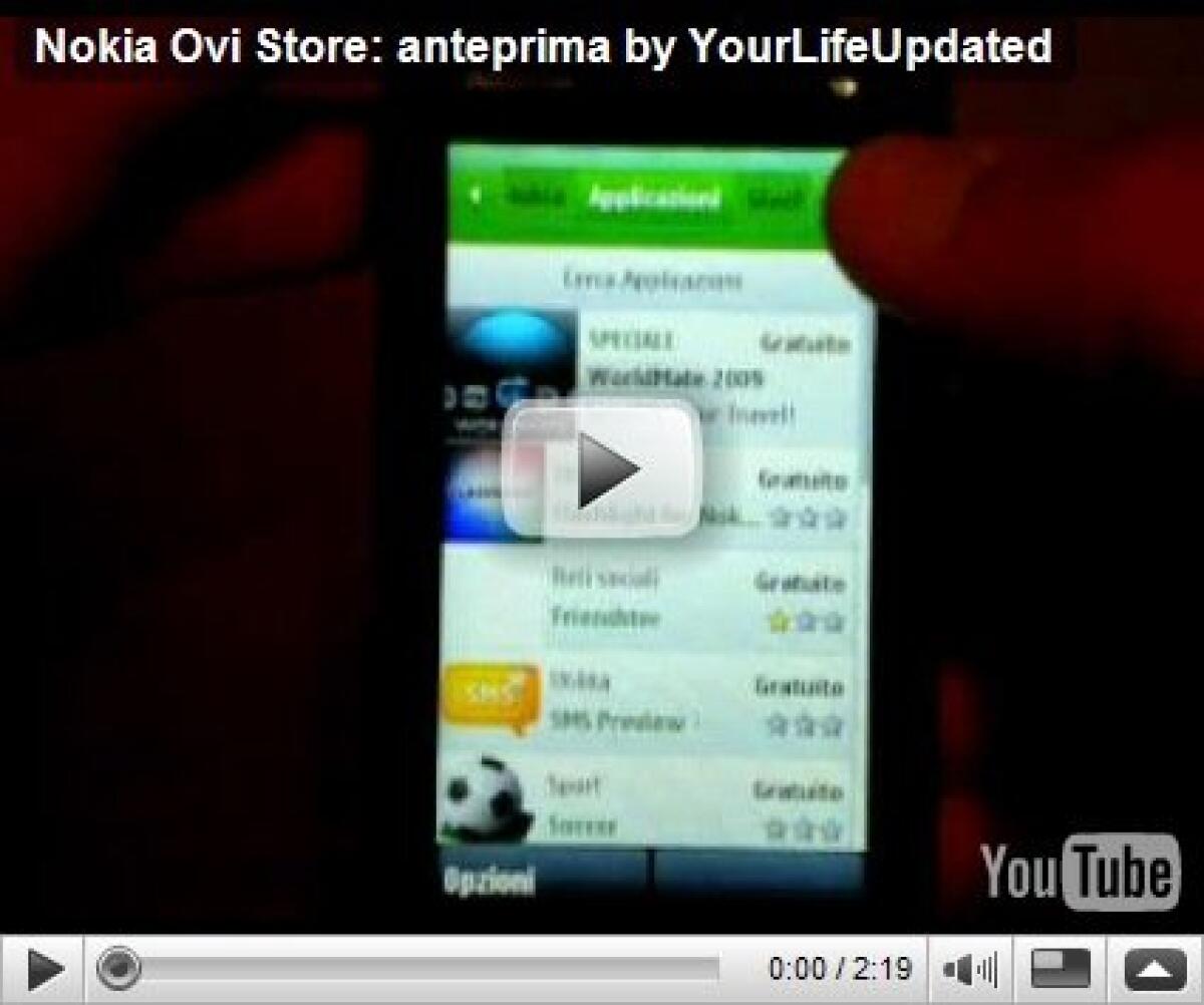 Nokia Ovi Store: video del funzionamento - 
