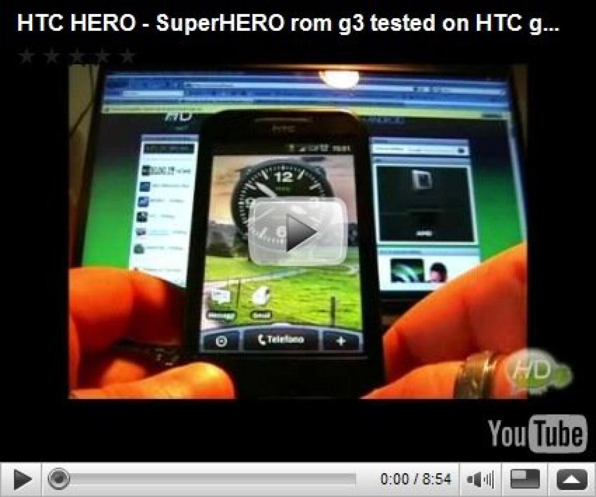 Rom SUperHero G3 su HTC Dream - 