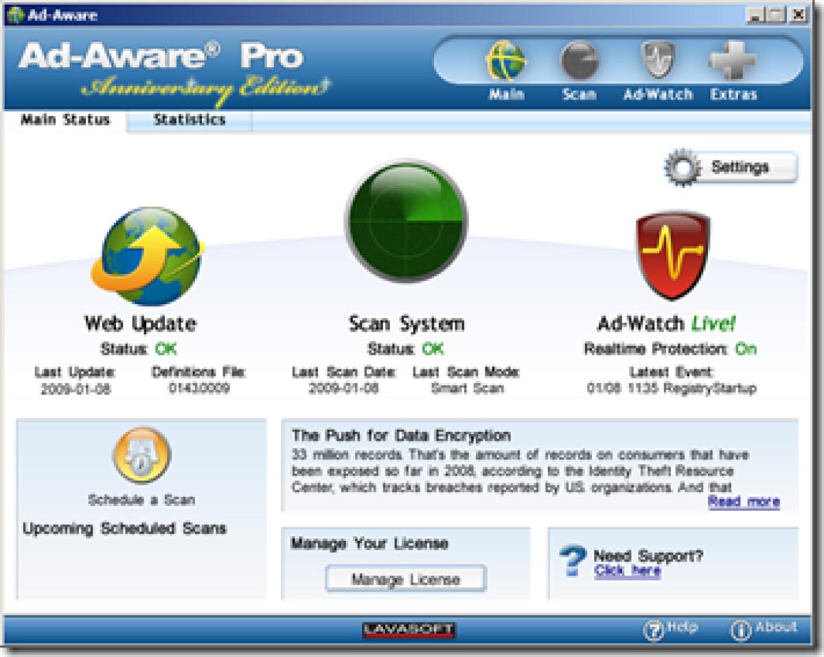 Ad-Aware Pro 2009 v8.0.3: proteggere il pc da spyware - 
