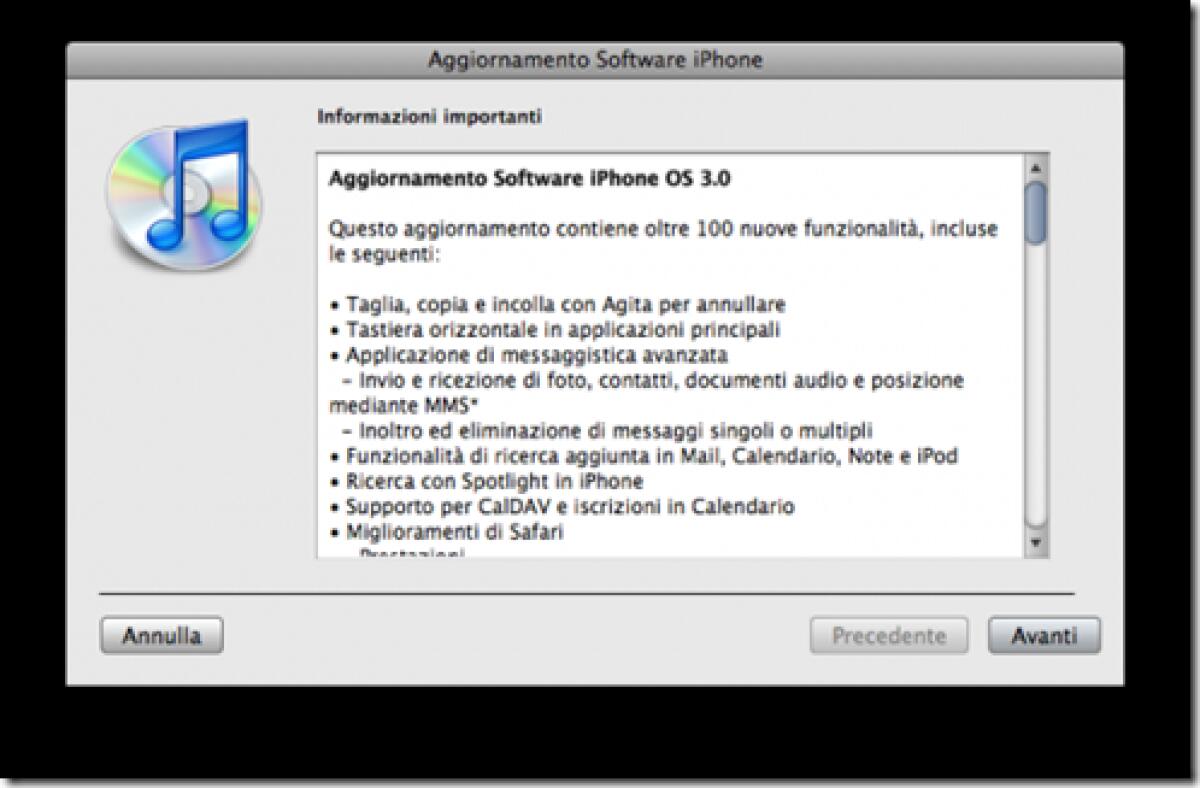 iPhone: disponibile il firmware 3.0 - 