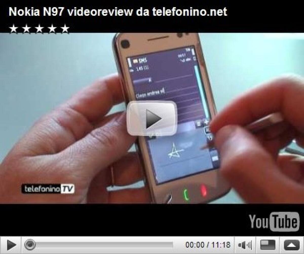 Nokia N97: video recensione by Telefonino.net - 