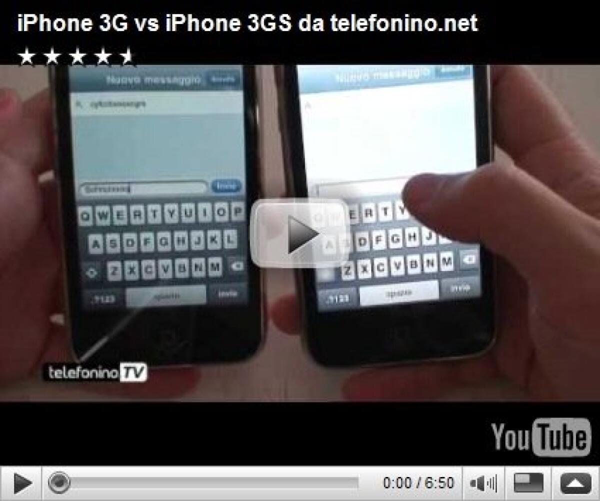 Confronto tra iPhone 3G e iPhone 3Gs - 