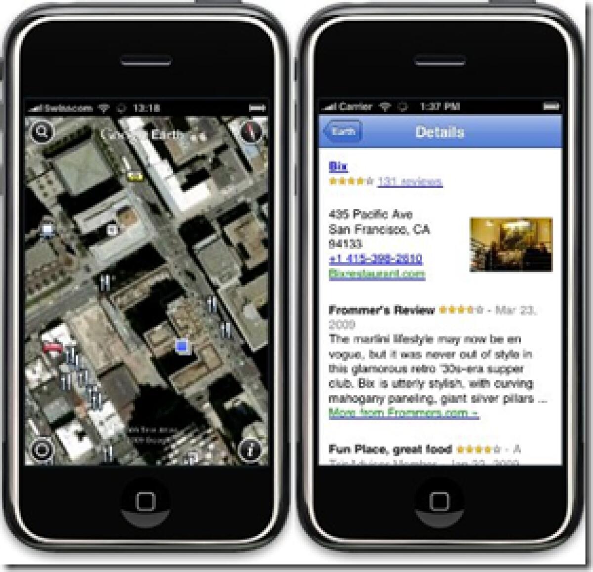 Google Earth per iPhone: presto conterrà anche i negozi - 