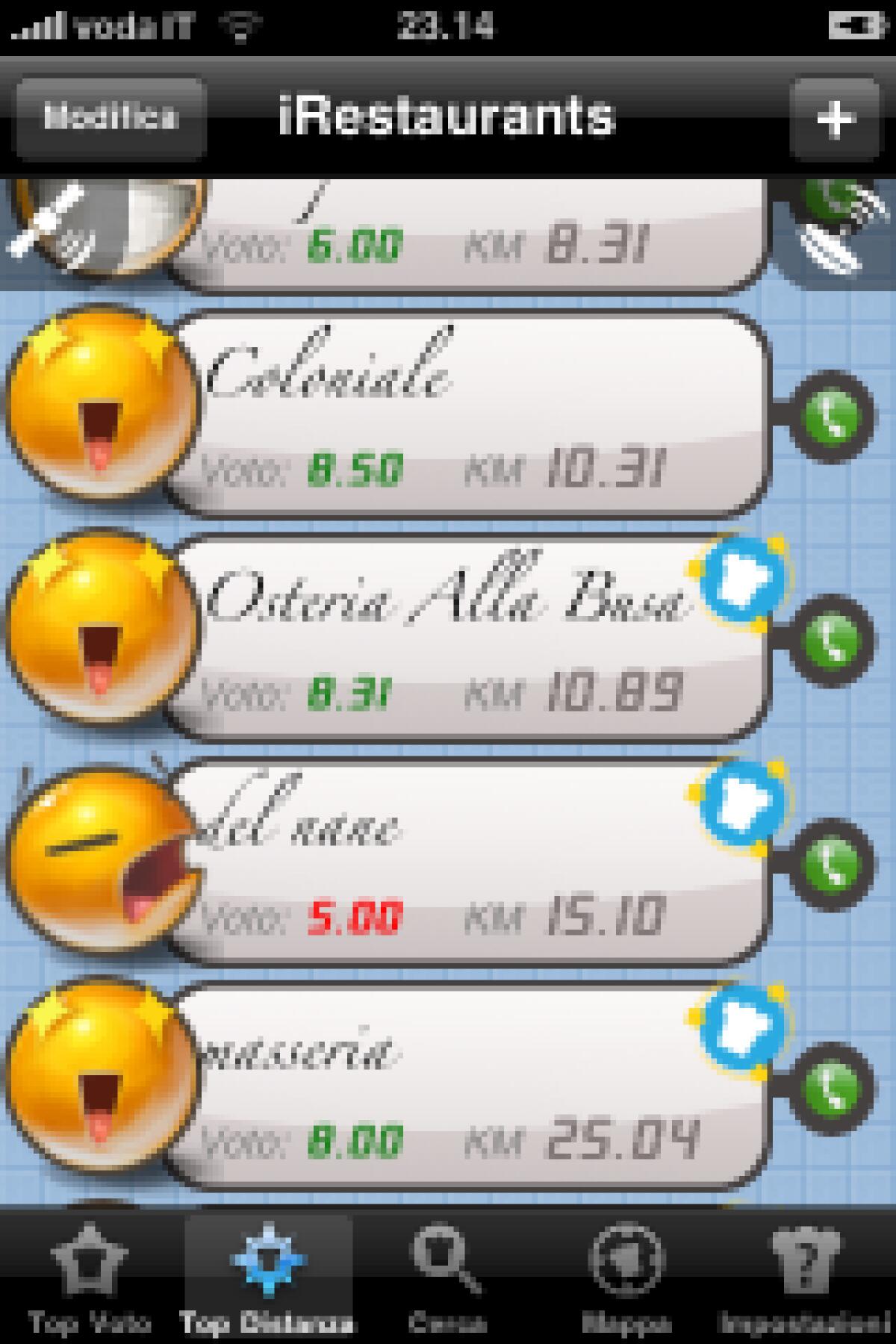 iRestaurants: tutti i ristoranti per iPhone e iPod Touch - 