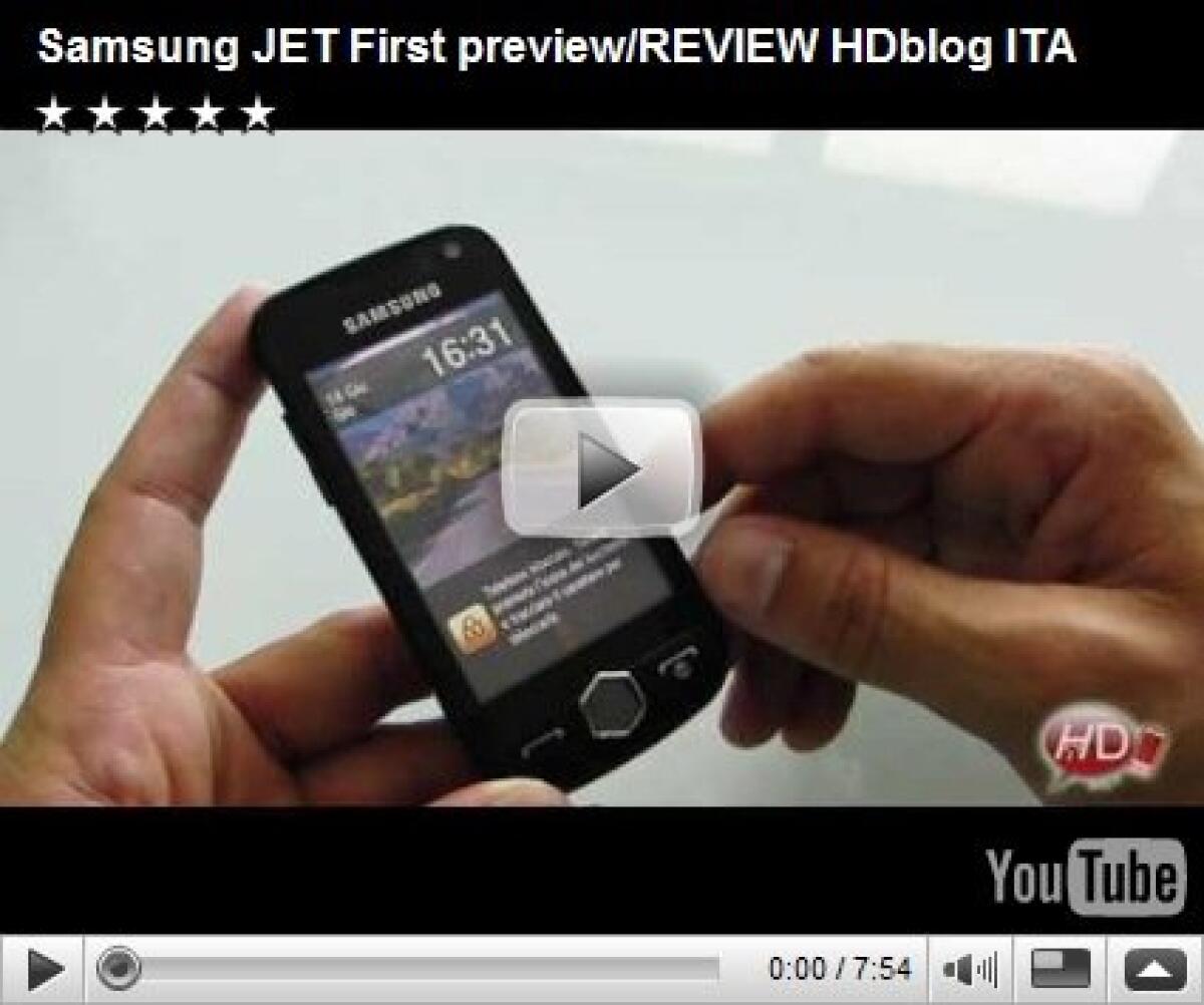 Samsung Jet: anteprima by HDBlog - 