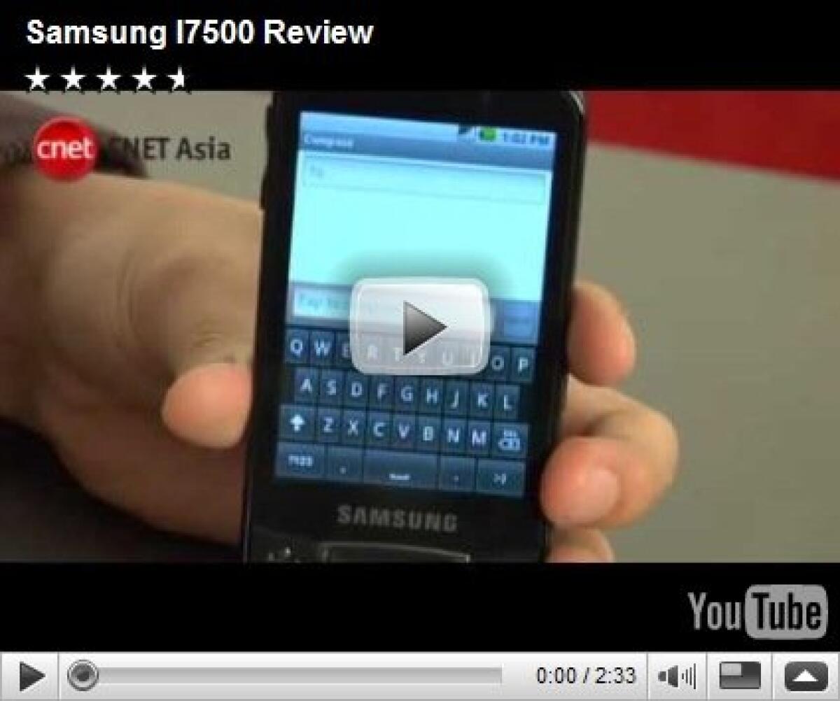 Samsung i7500: videoreview - 