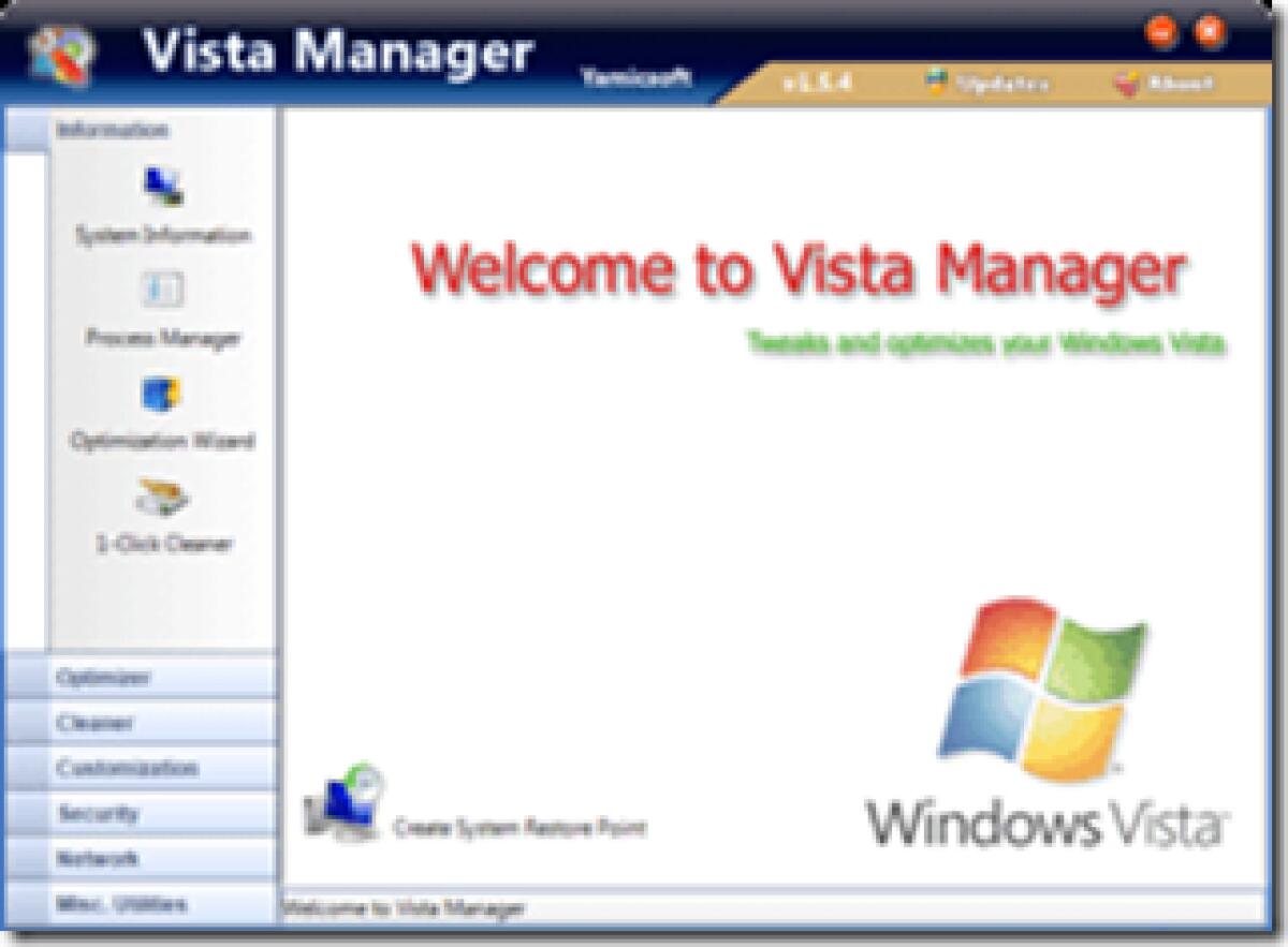 YamicSoft Vista Manager: ottimizzare Windows Vista - 