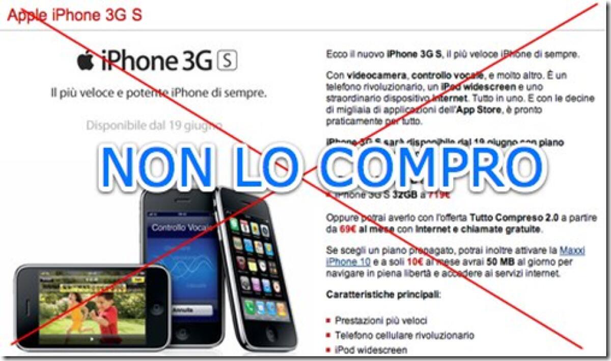 iPhone 3Gs: boicotta anche tu la vendita - 