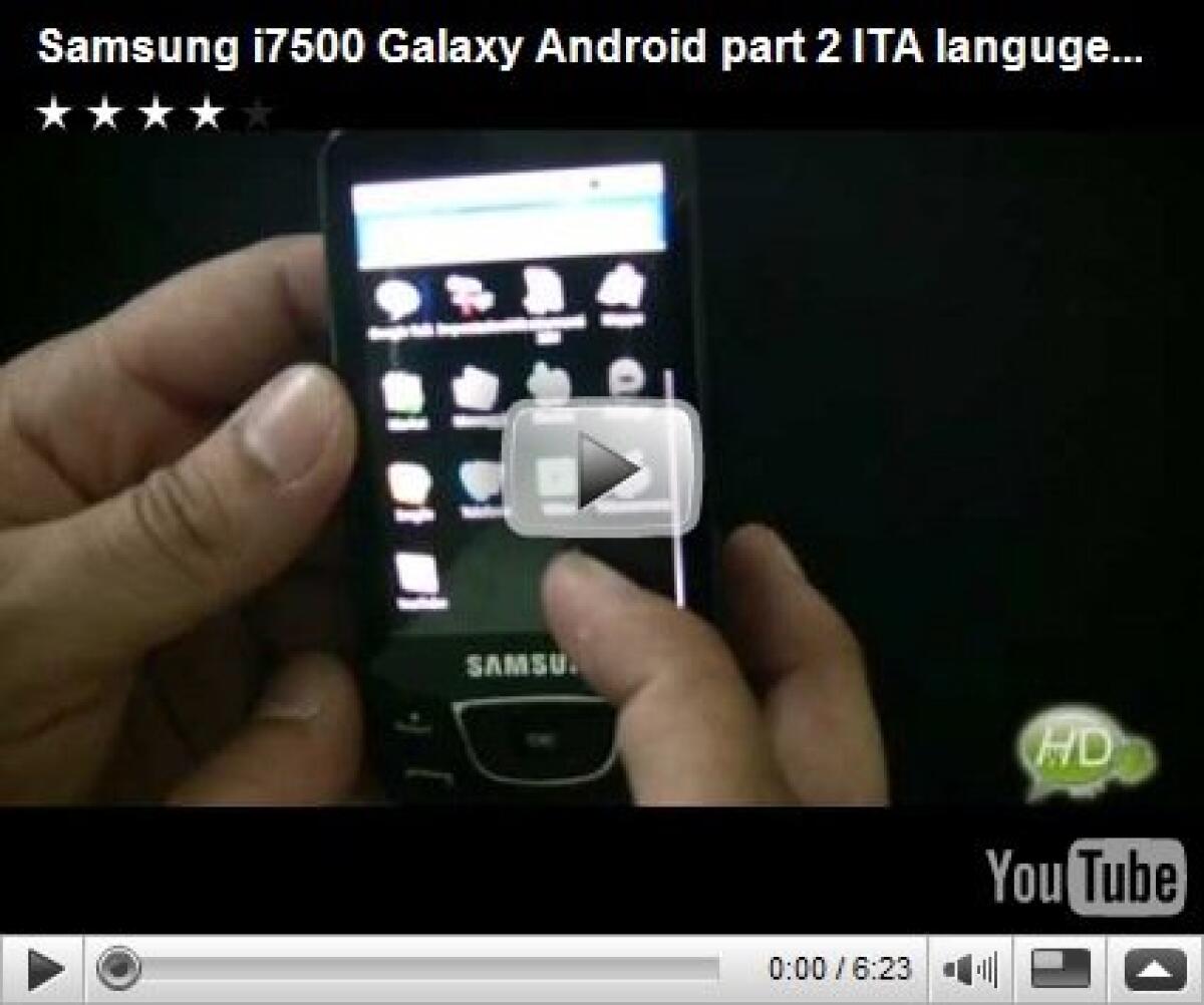 Samsung i7500: video recensione parte 2 - 