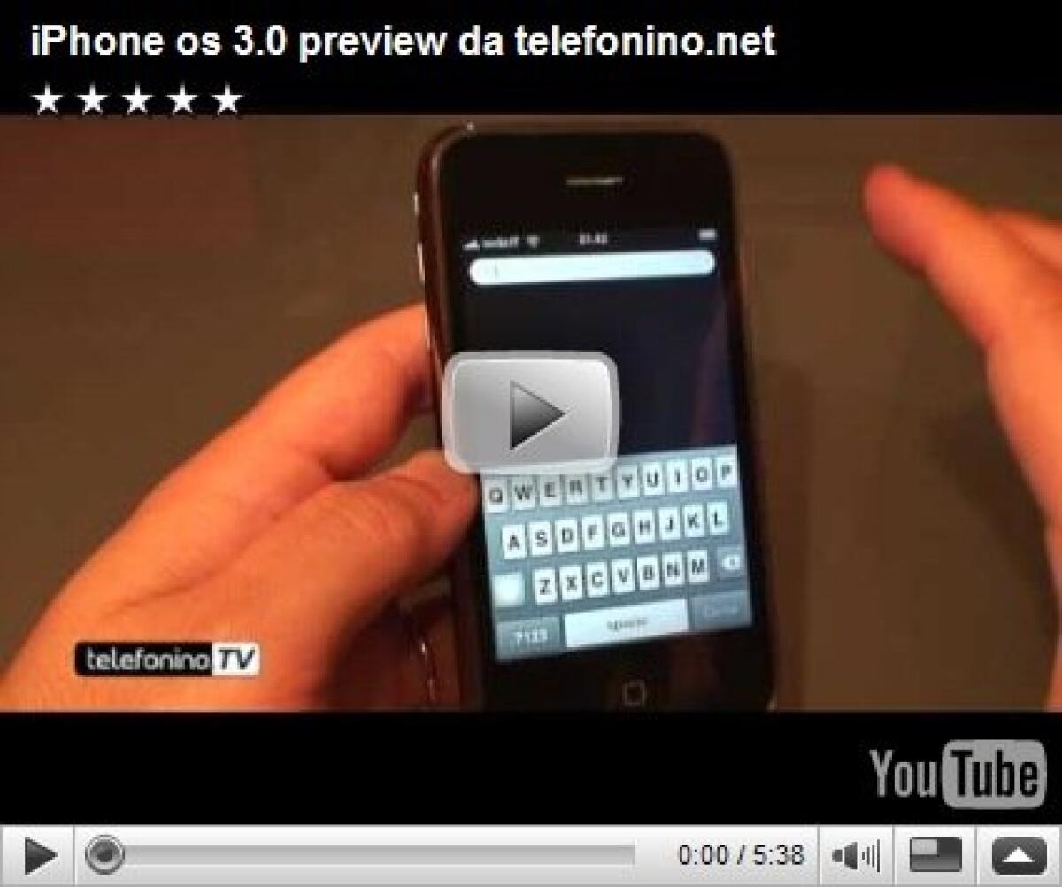 iPhone Firmware 3.0: video anteprima - 
