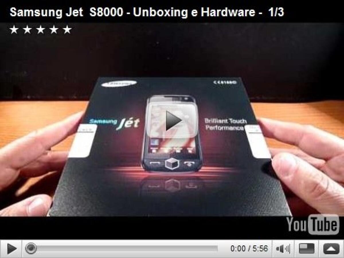 Samsung Jet S8000: video unboxing - 