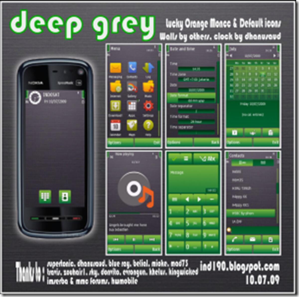 Deep Grey by IND190 – Temi Nokia 5800 N97 - 