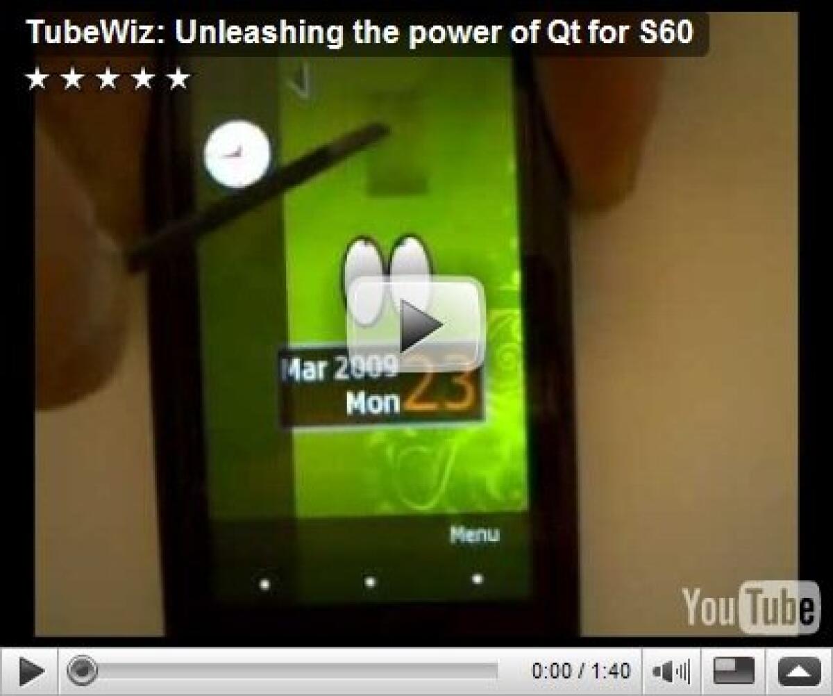 TubeWiz: nuova interfaccia a widget per Nokia 5800?? - 
