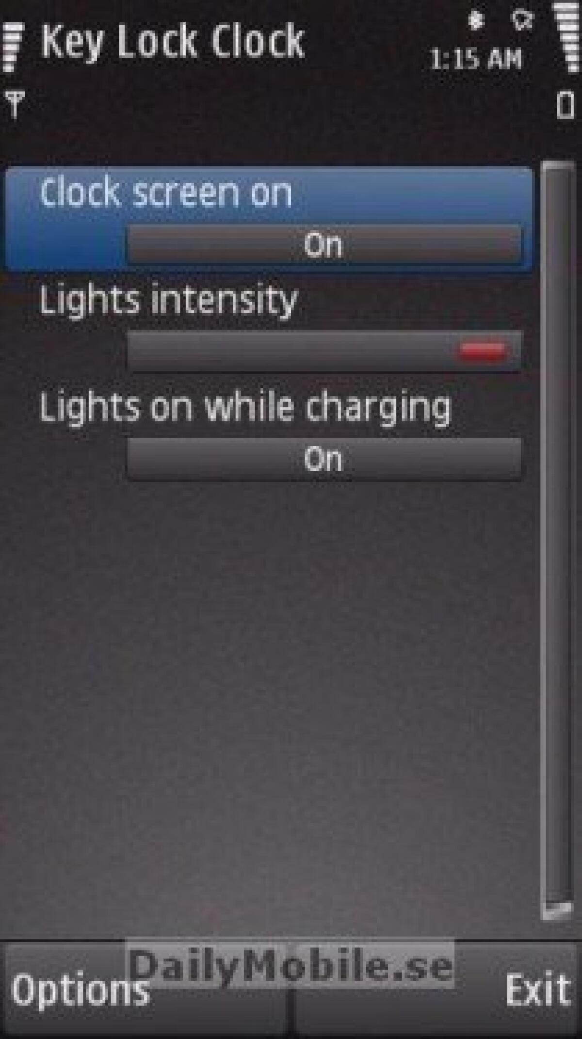 Key Lock Clock: screensaver per Symbian S60 V5 (5800 e N97) - 