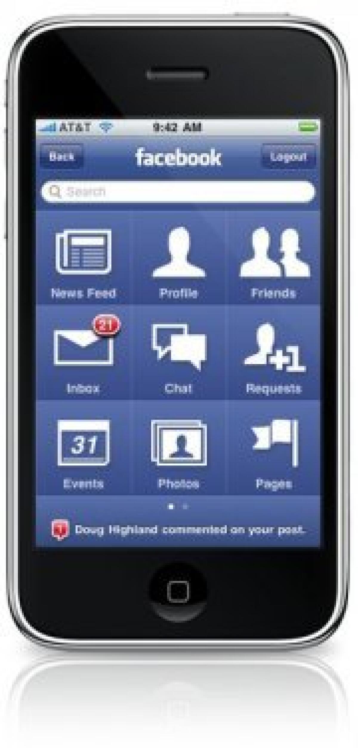 FaceBook: nuova versione in arrivo per iPhone/iPod - 