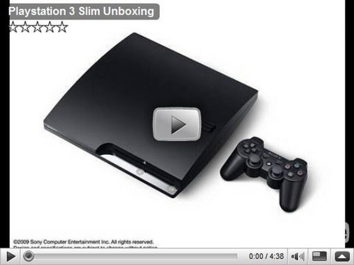 PS3 Slim: video unboxing - 