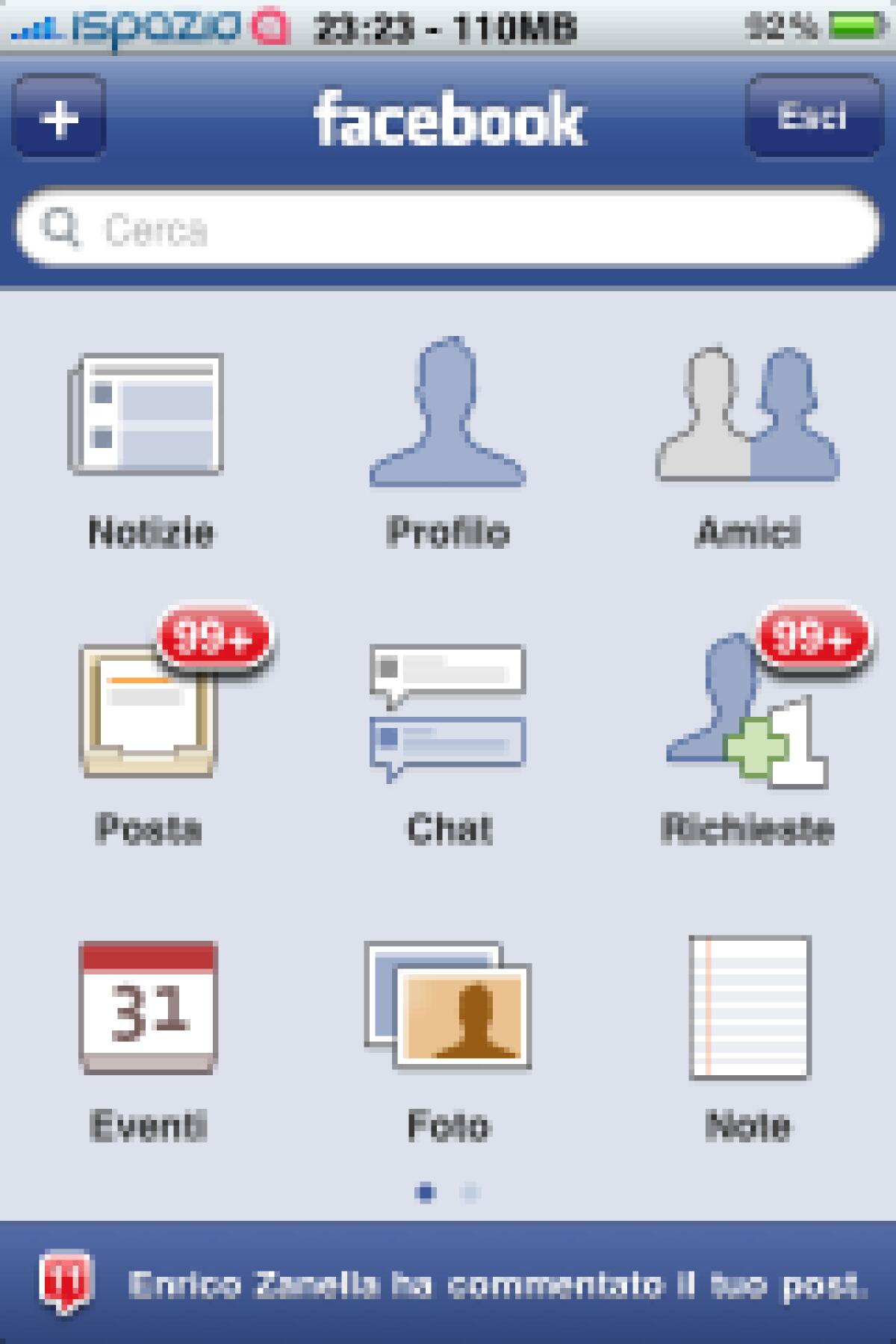 Facebook 3.01 disponibile in AppStore - 