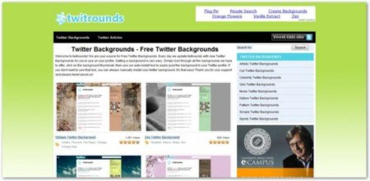 Twitrounds: cambiare sfondo alla nostra home su Twitter - 