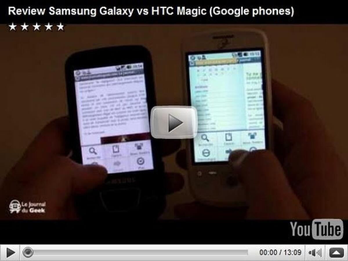 Video-Confronto tra Samsung Galaxy e HTC Magic - 