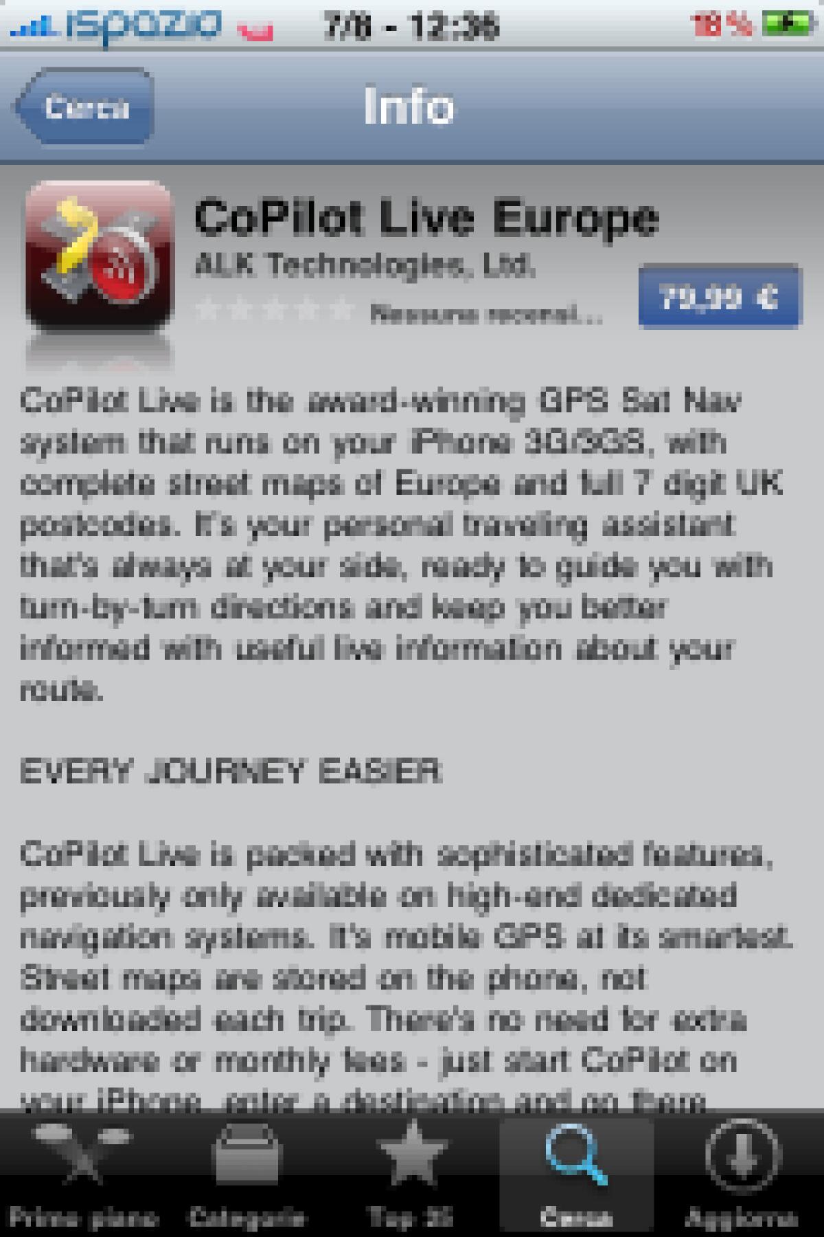 CoPilot Live: disponibile su AppStore anche per iPhone - 